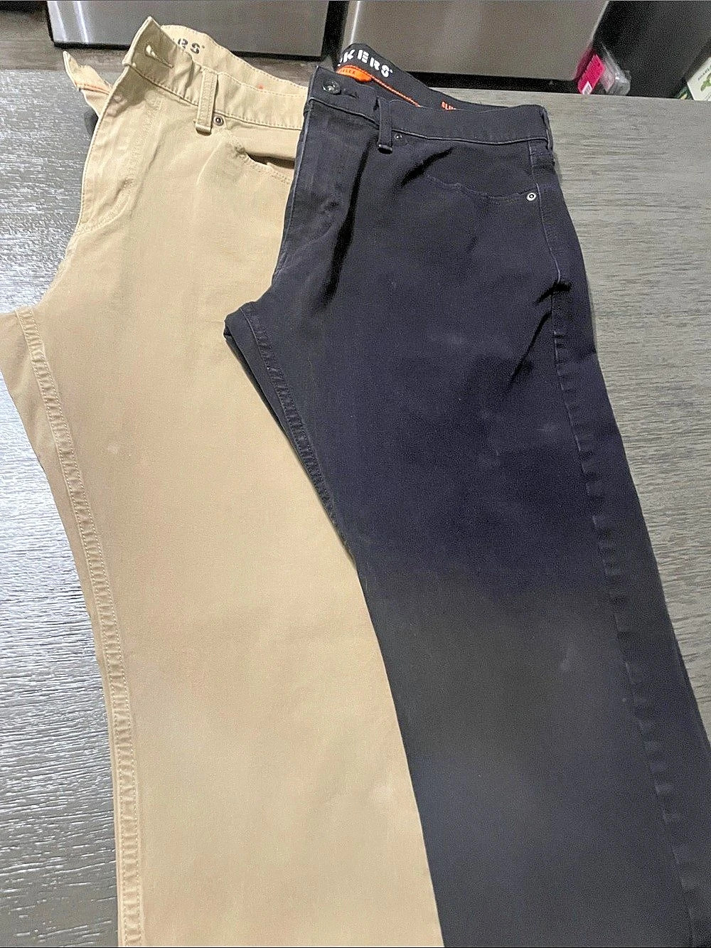 Dockers Smart Flex Jean Cut Pants Black & Tan Waist 34x29